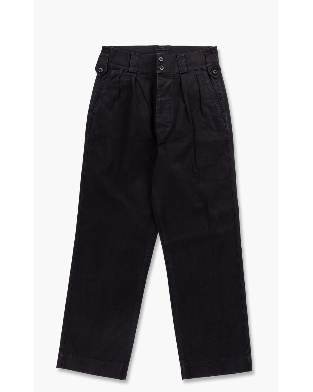 Margaret Howell Cotton Mhl. Two Pleat Chino Indigo Twill Indigo in Blue ...