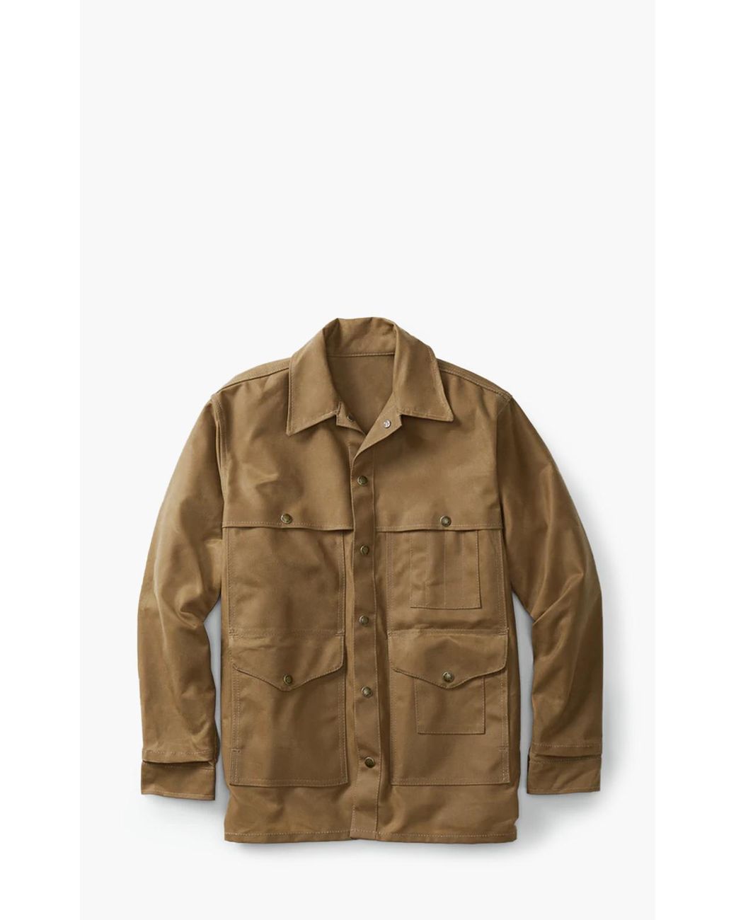 Filson Cotton Tin Cloth Cruiser Jacket Dark Tan in Brown, Beige (Brown) for Men Lyst UK