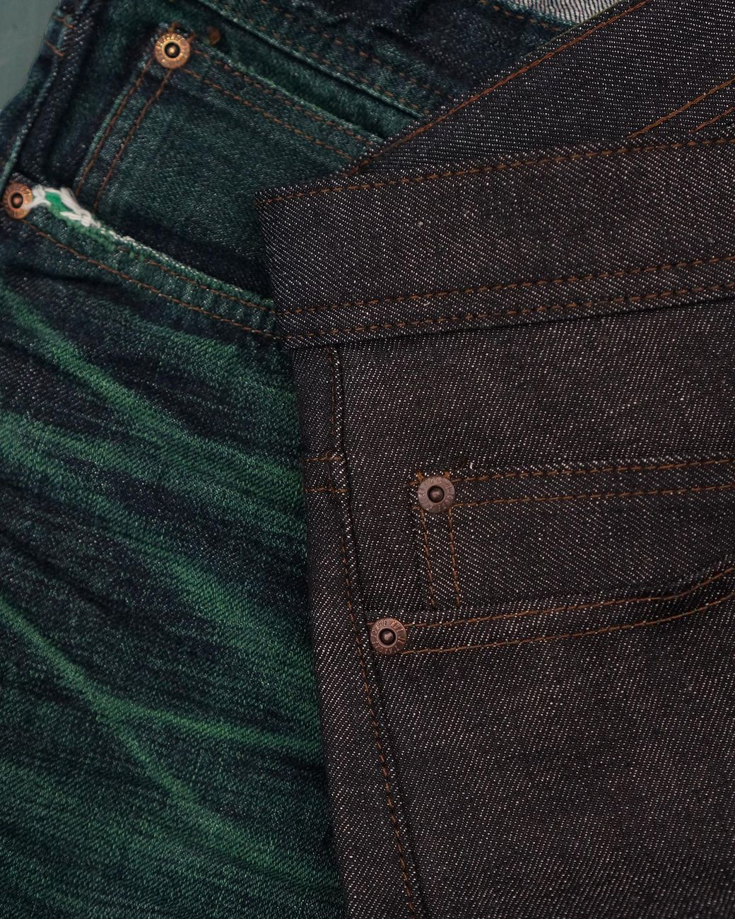 Naked \u0026 Famous Denim Weird Guy Green 
