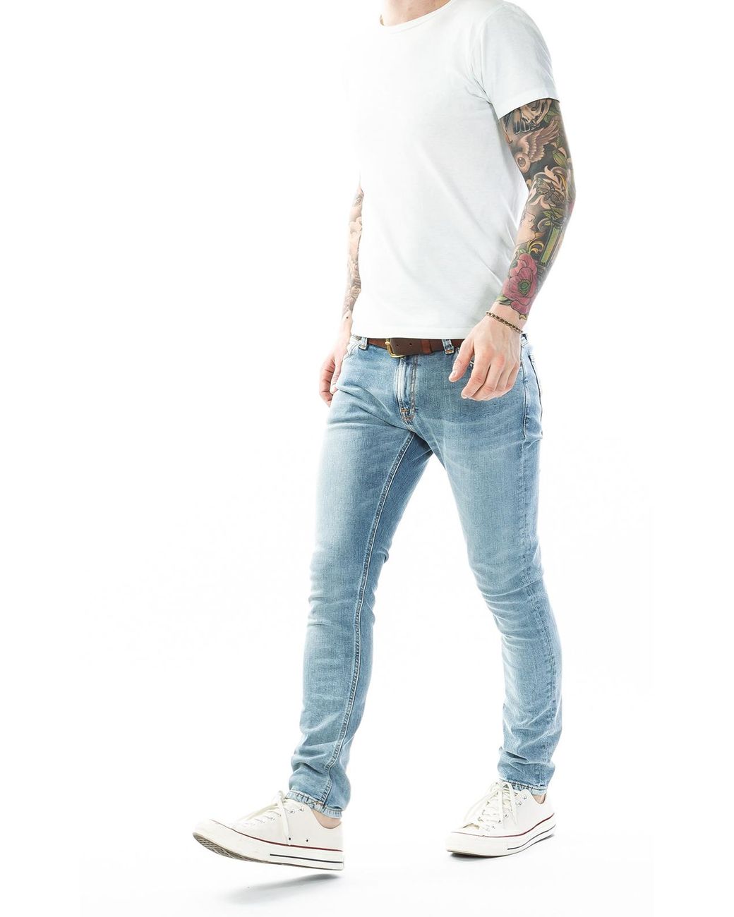 Nudie Jeans Denim Skinny Lin Light Blue 
