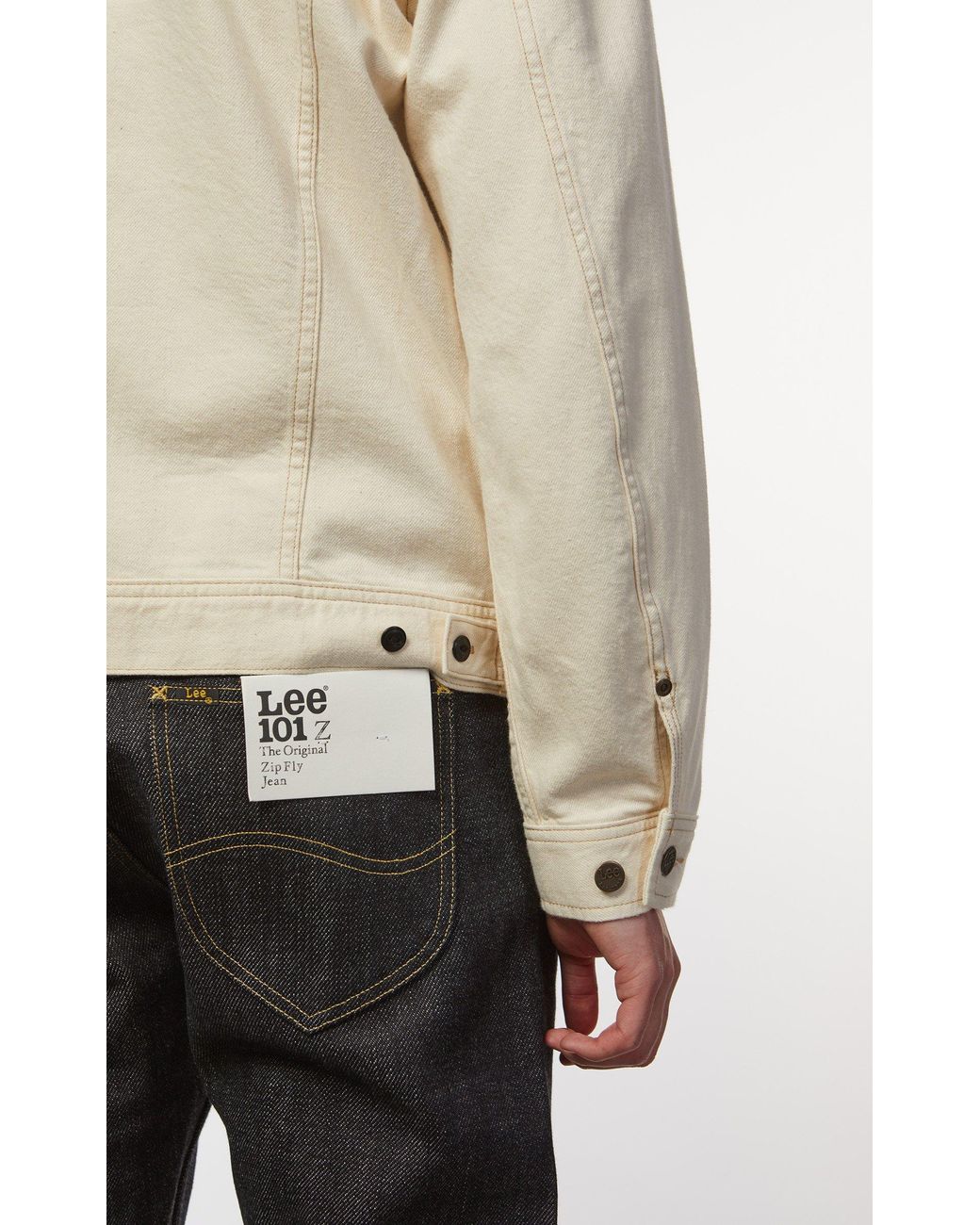 Lee Jeans Cotton Rider Jacket Ecru in 