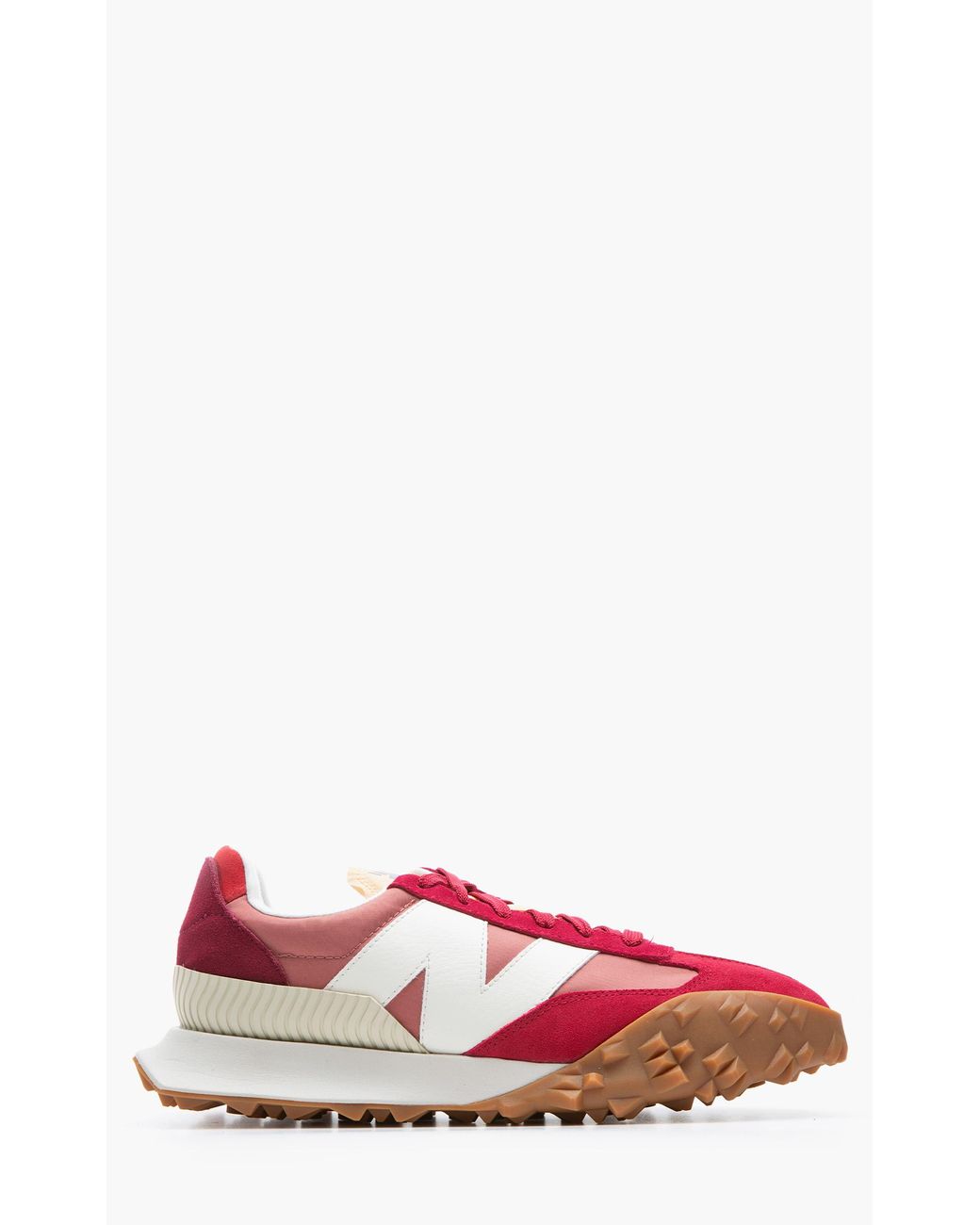 New Balance Suede U Xc72 Op1 Retro Future Washed Henna in White, Beige