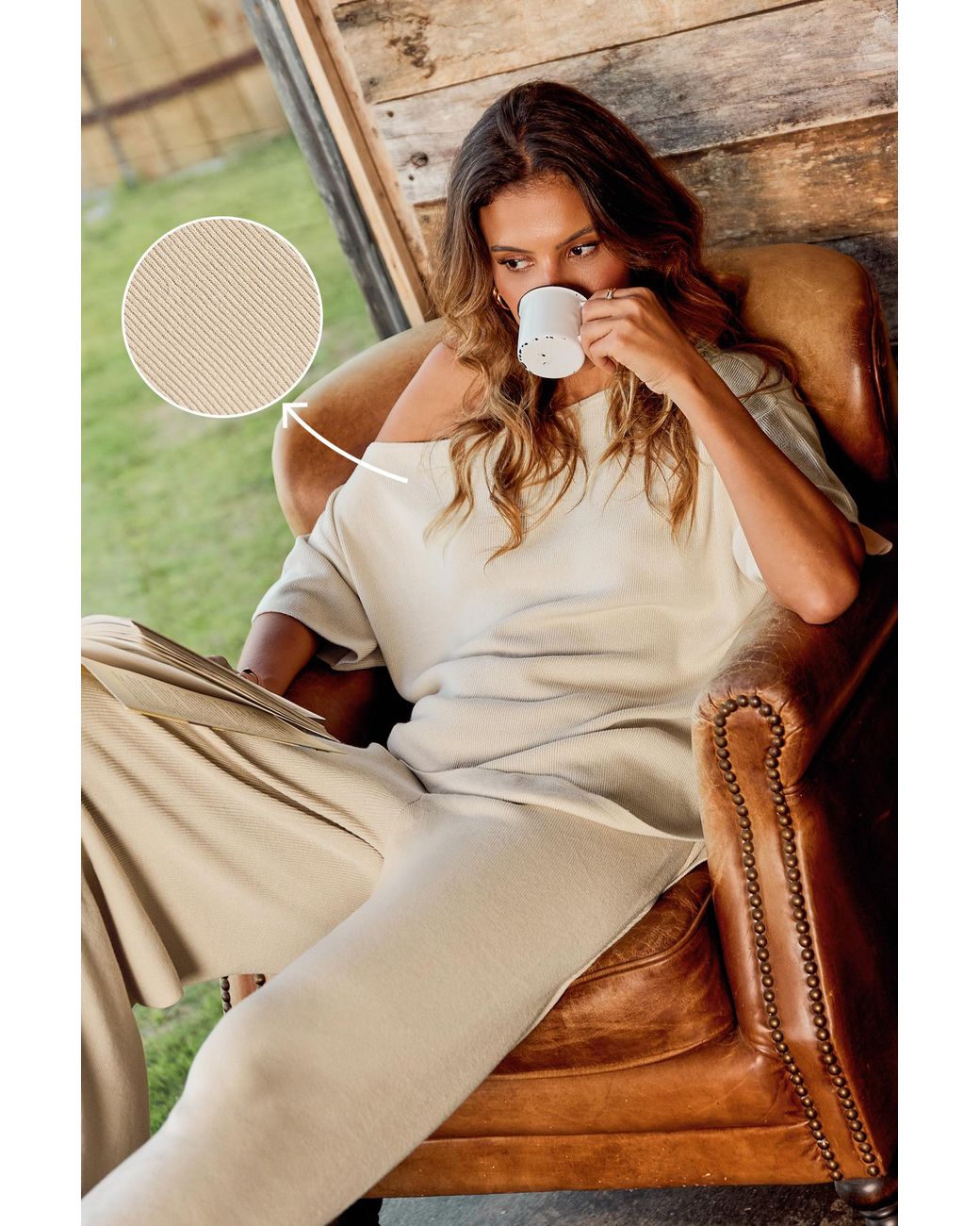 Suéter Lodge Weekend CUPSHE de color Brown