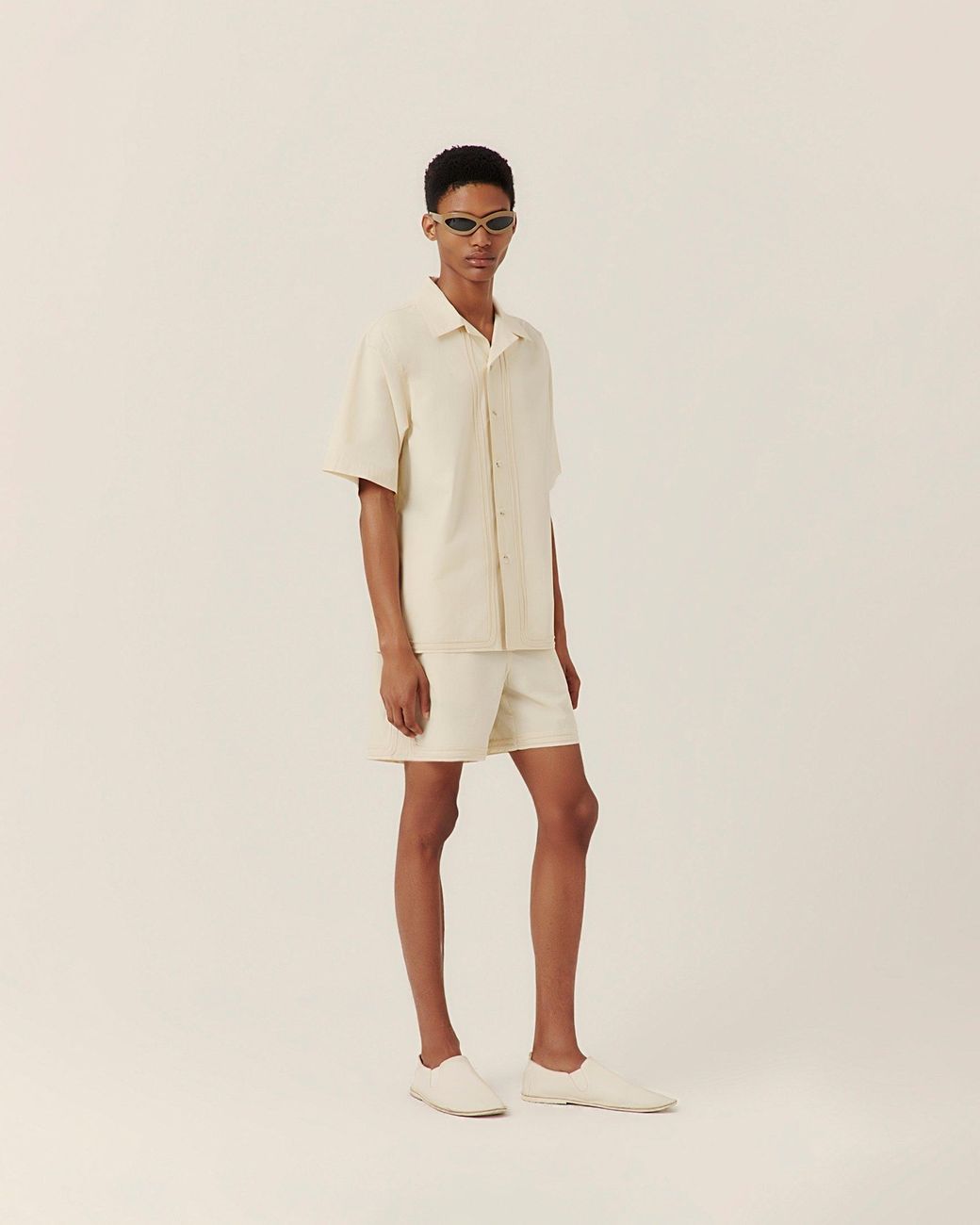 Commas Natural Braided Short for men