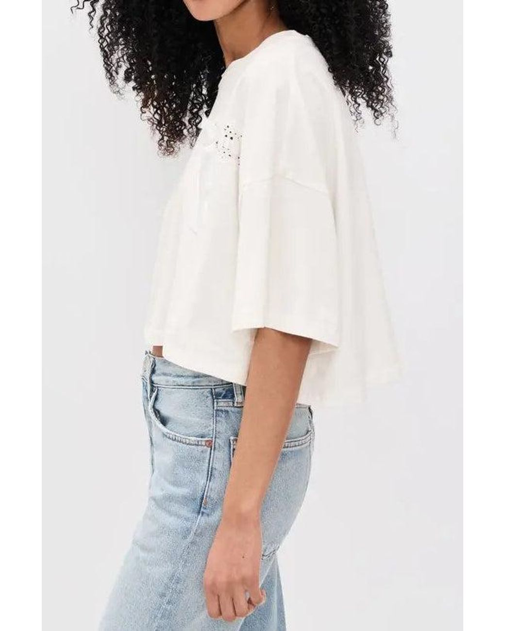 LoveShackFancy Blue Mirelda Tee