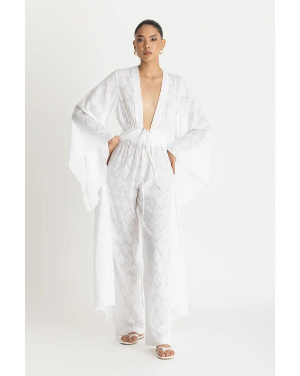 Diarrablu White Leer Pants