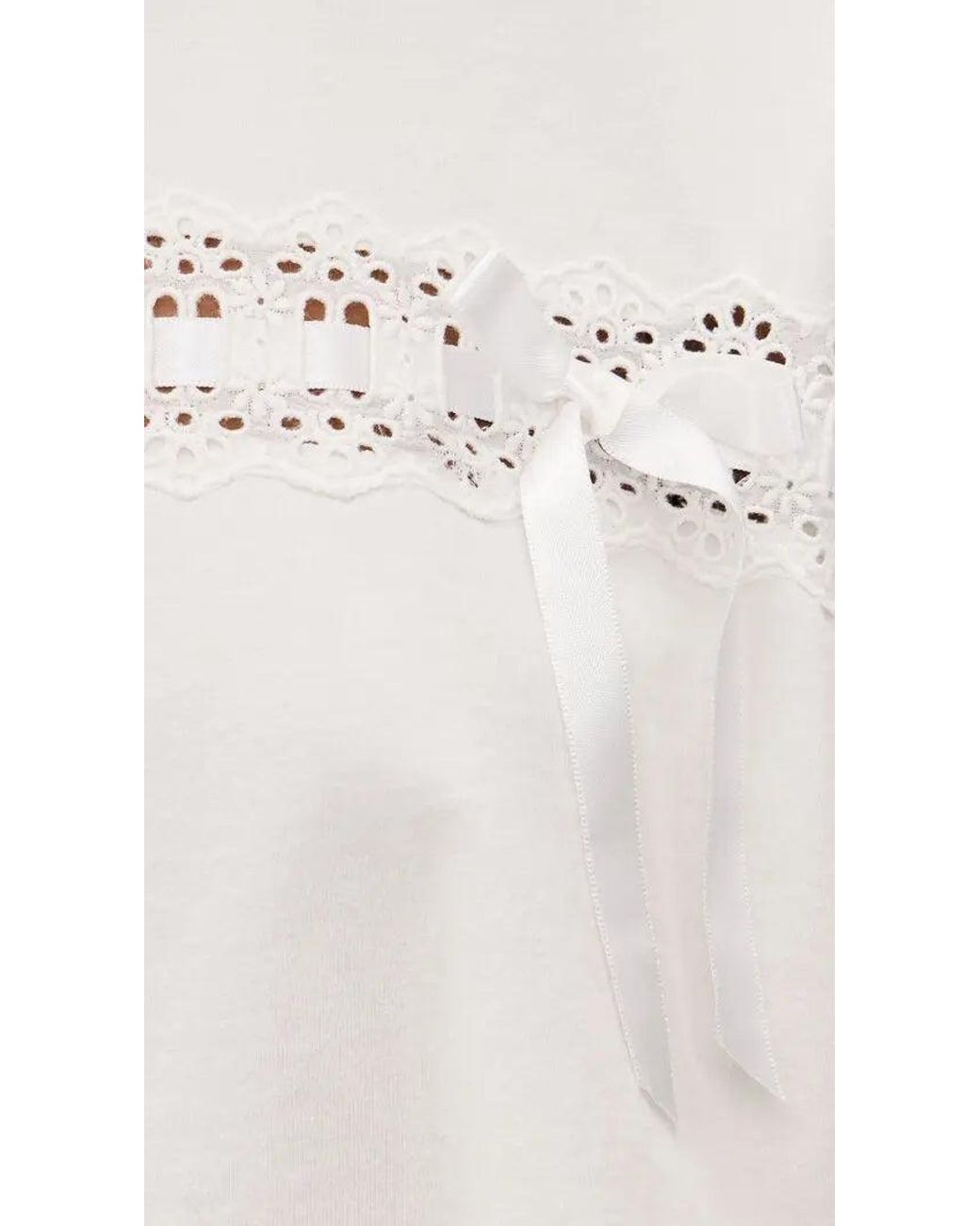 LoveShackFancy Blue Mirelda Tee