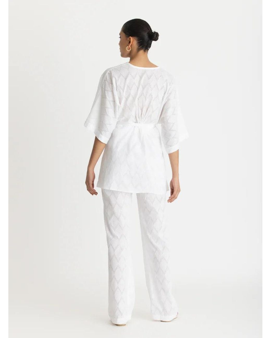 Diarrablu White Leer Pants