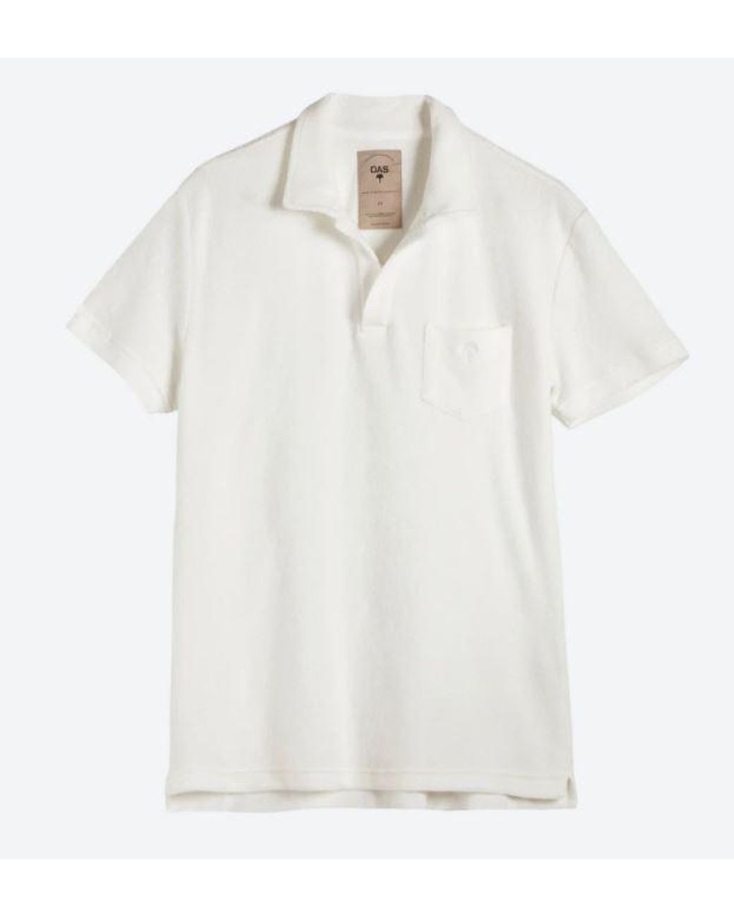 Oas Gray Solid Terry Polo for men