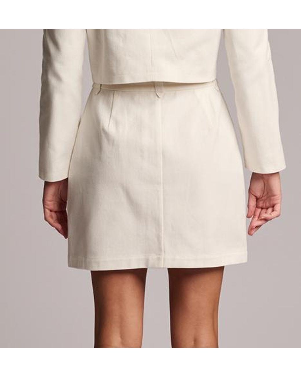 Hevron Natural Nylah Skirt