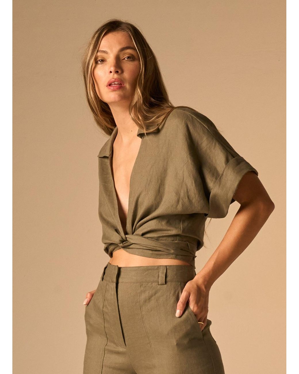 JBQ Brown Chiara Top
