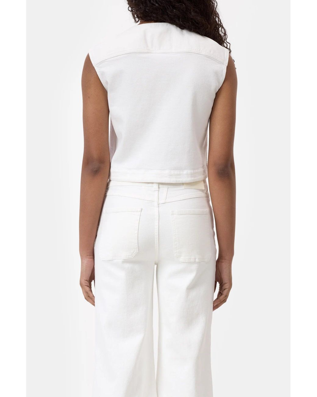 Closed White Denim Vest