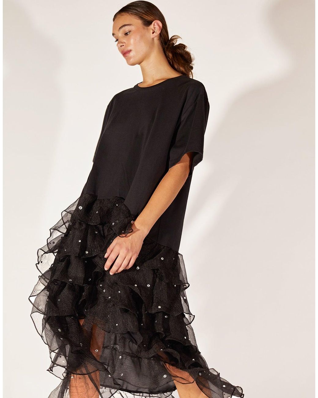 cynthia rowley gabby tee ruffle dress