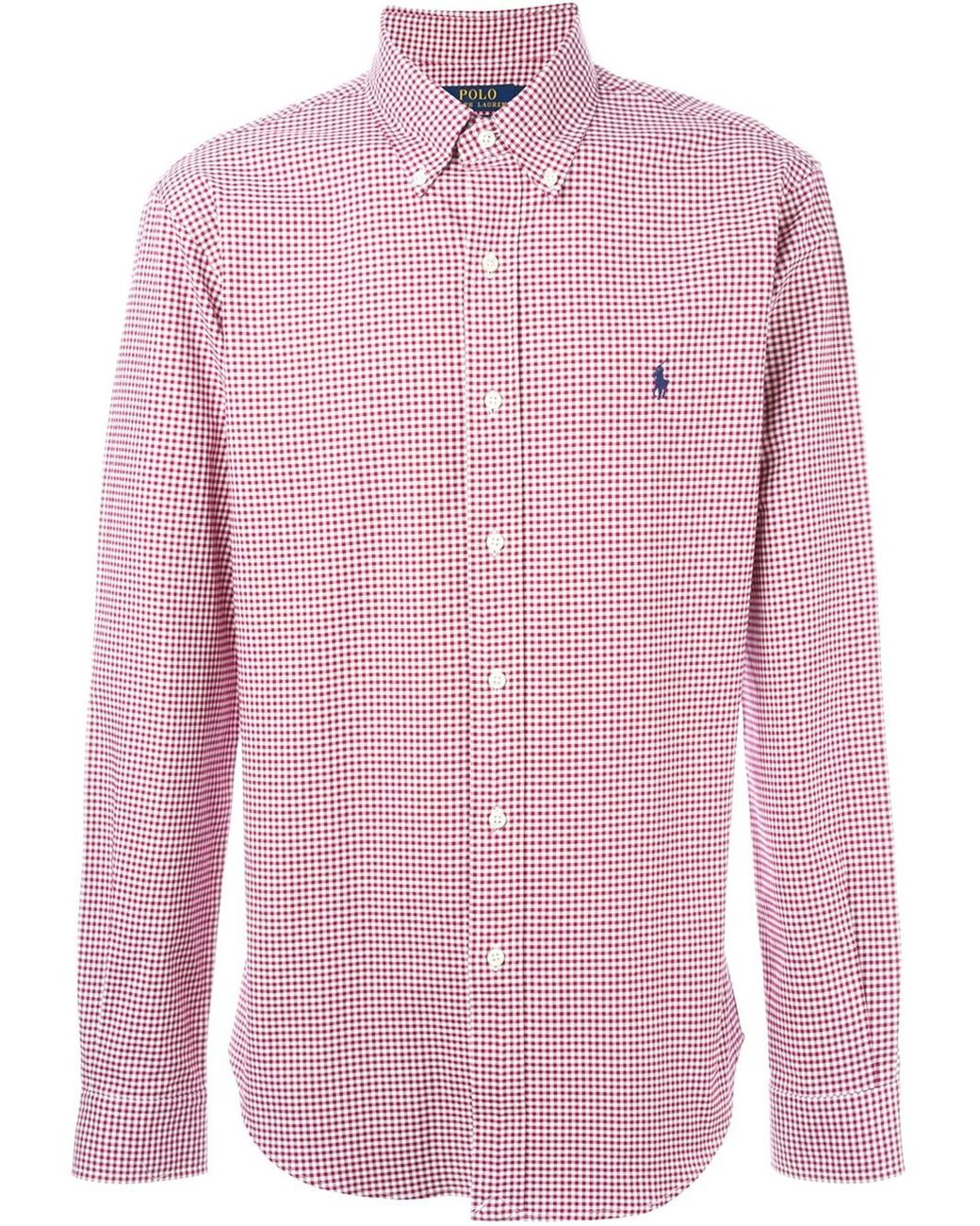 Polo Ralph Lauren Gingham Check Shirt in Red for Men | Lyst