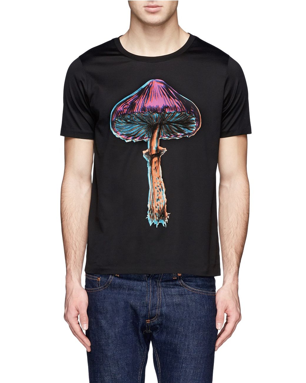 Paul Smith Magic Mushroom Print T-shirt in Black for Men | Lyst UK