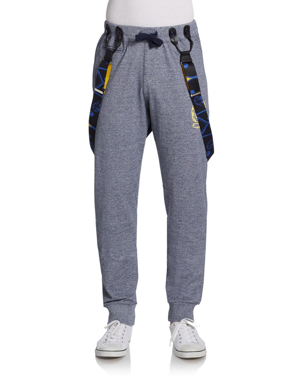 BBCICECREAM Kobo Cotton Suspender Sweatpants in Blue for Men | Lyst