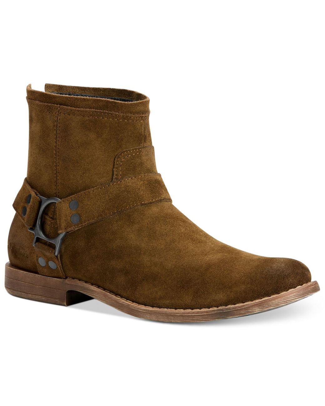 Calvin Klein Palmer Suede Harness Boots in Brown for Men | Lyst