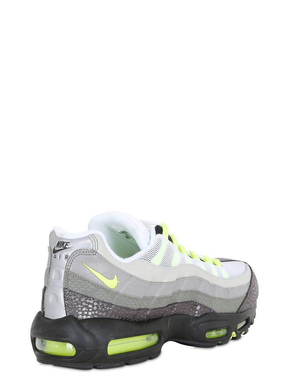 Nike Leather Air Max 95 Original Premium Sneakers in Grey/Green (Green) for  Men | Lyst UK