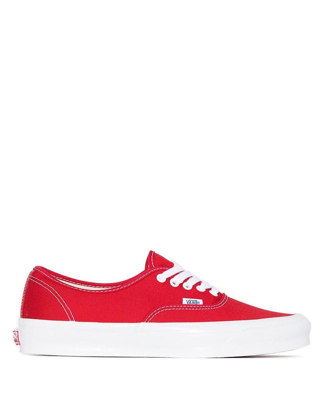 vans red og authentic lx sneakers