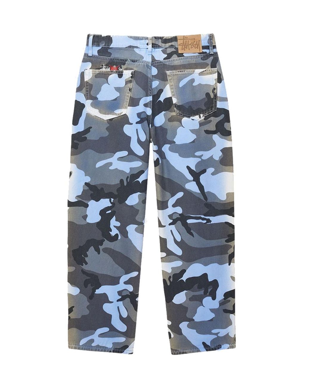 Spray Dye Canvas Big Ol Jeans Men Blue Camo In Cotton
