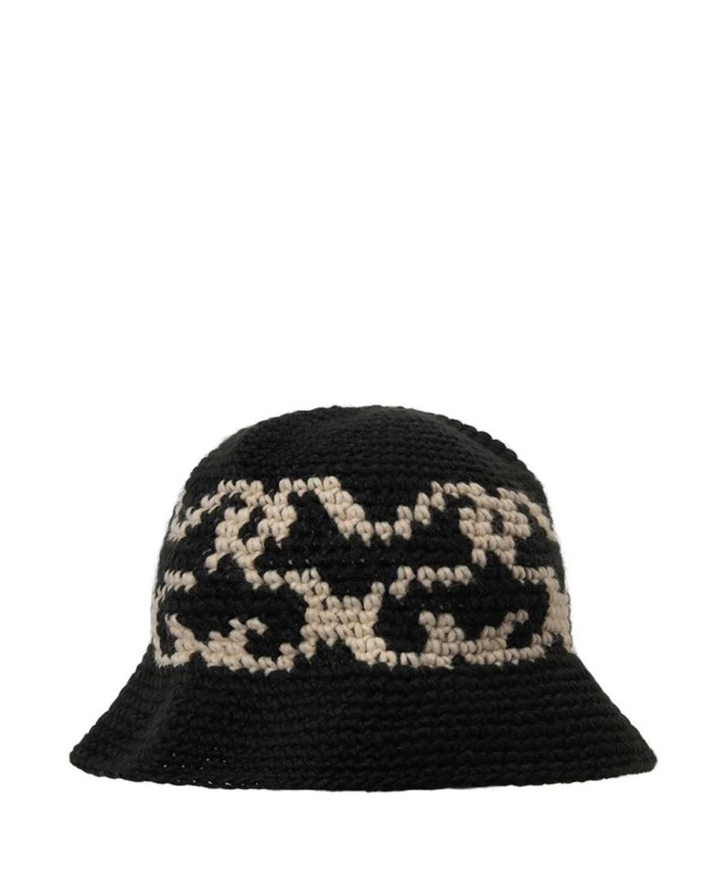 Stussy Ss Knit Bucket Hat Black In Acrylic Lyst UK