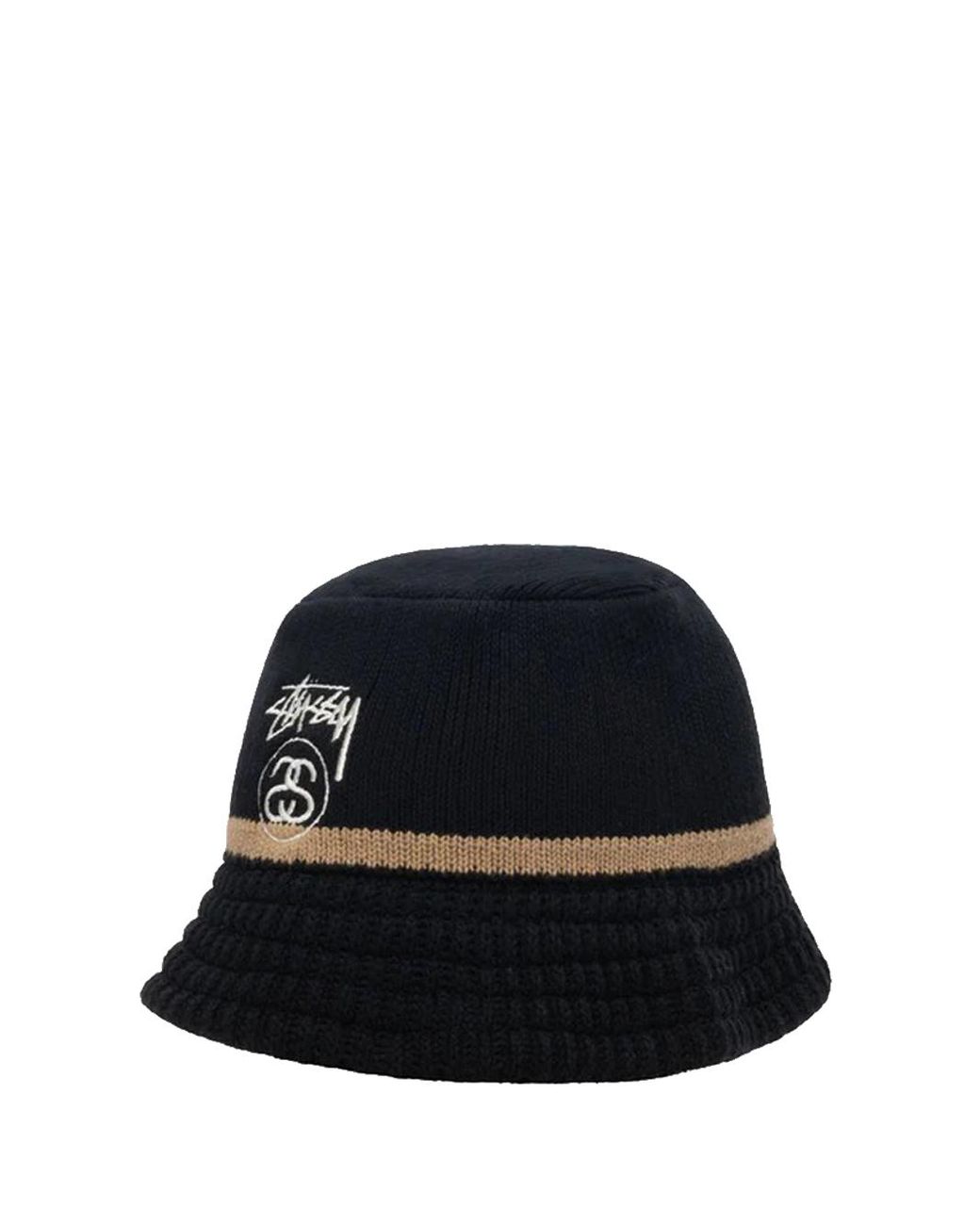 Stussy Knit Bucket Hat Black In Cotton Lyst