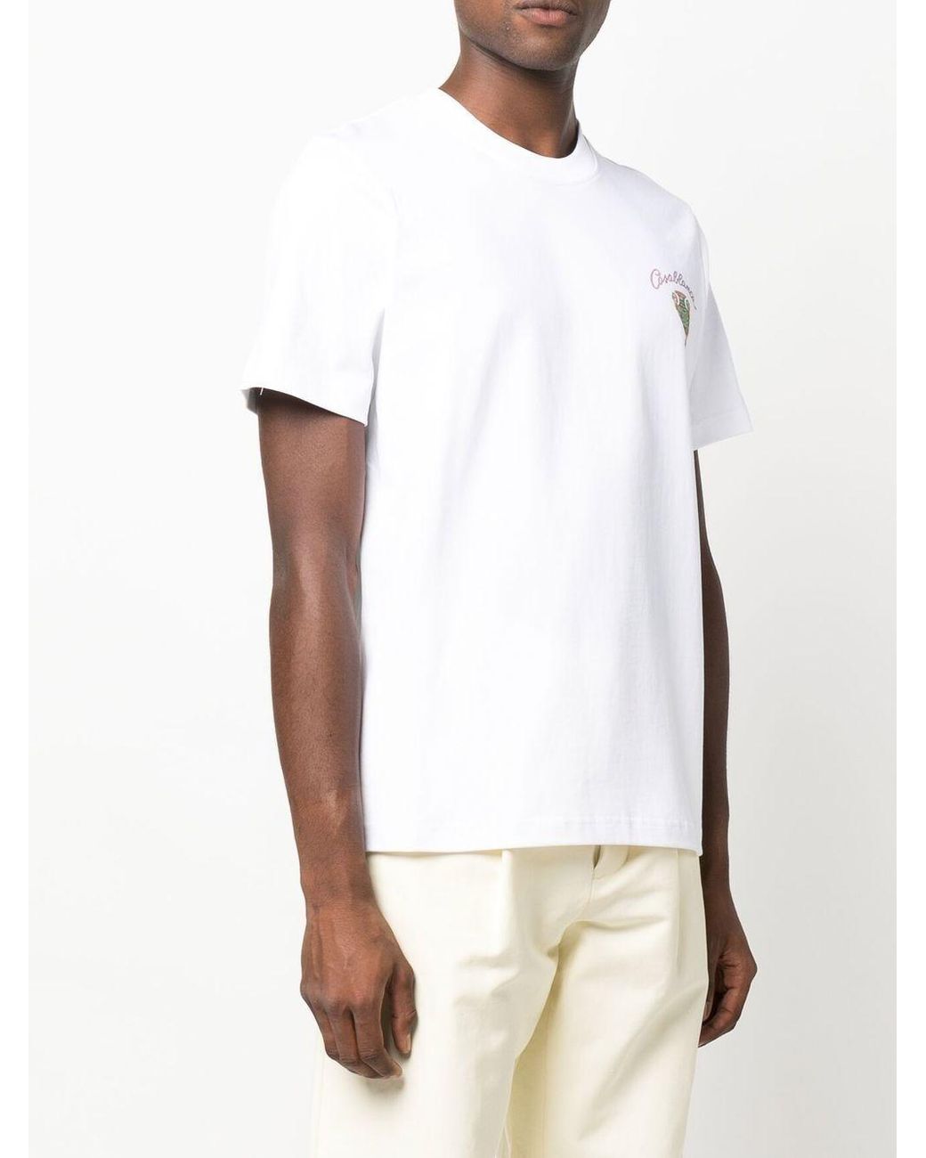 CASABLANCA L'amour En Fleur-print T-shirt in White for Men | Lyst