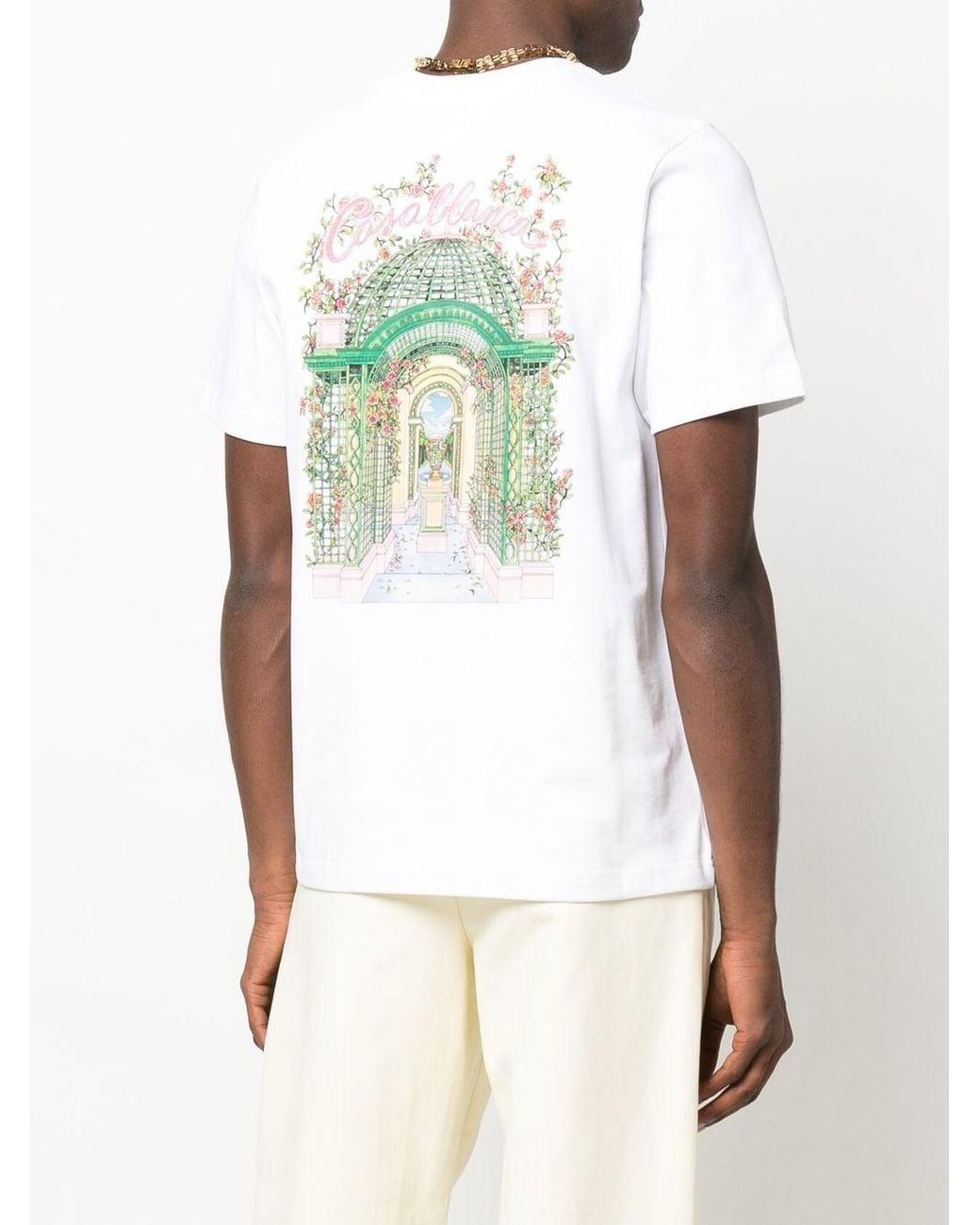 CASABLANCA L'amour En Fleur-print T-shirt in White for Men | Lyst