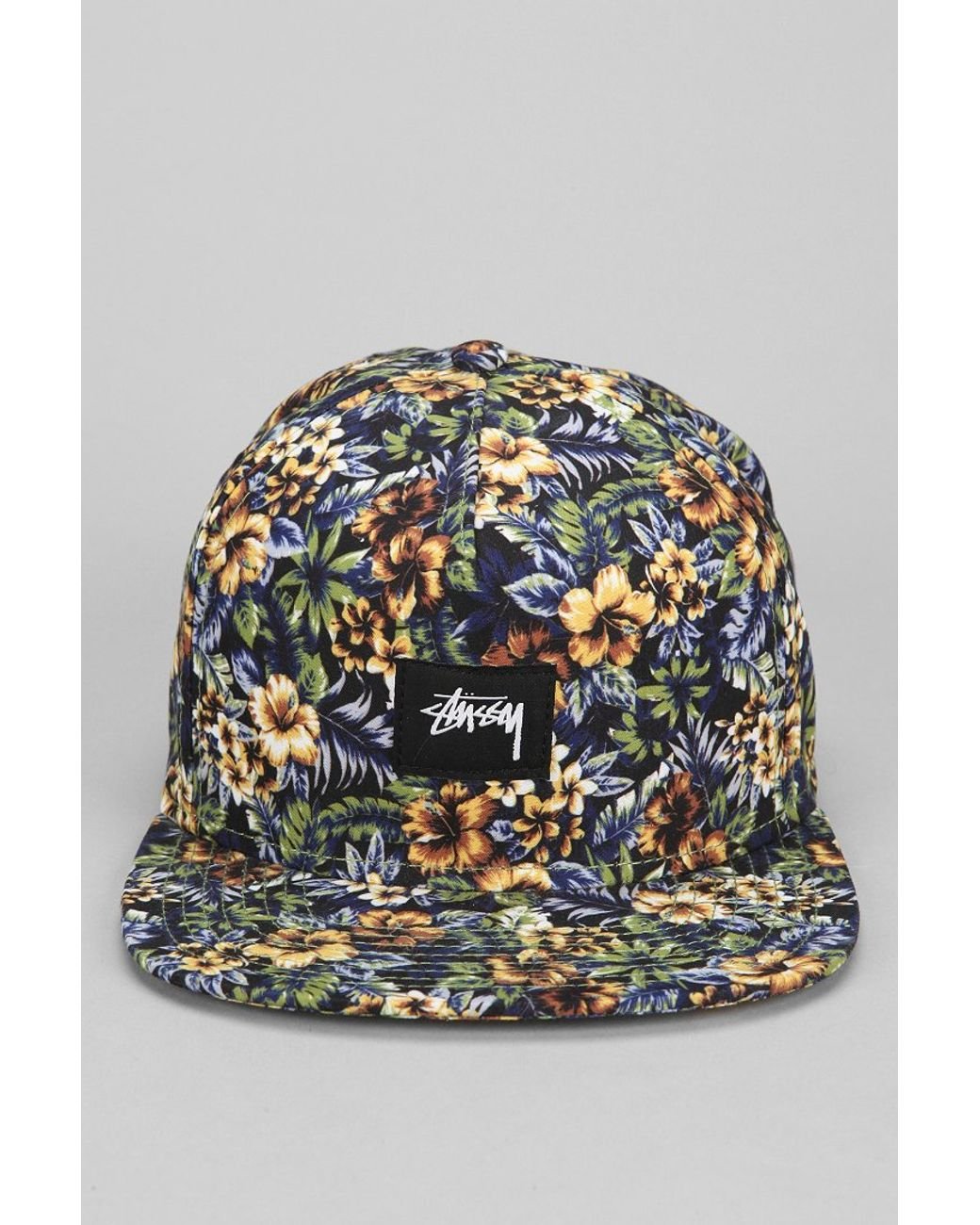 Stussy Island Floral Snapback Hat for Men | Lyst