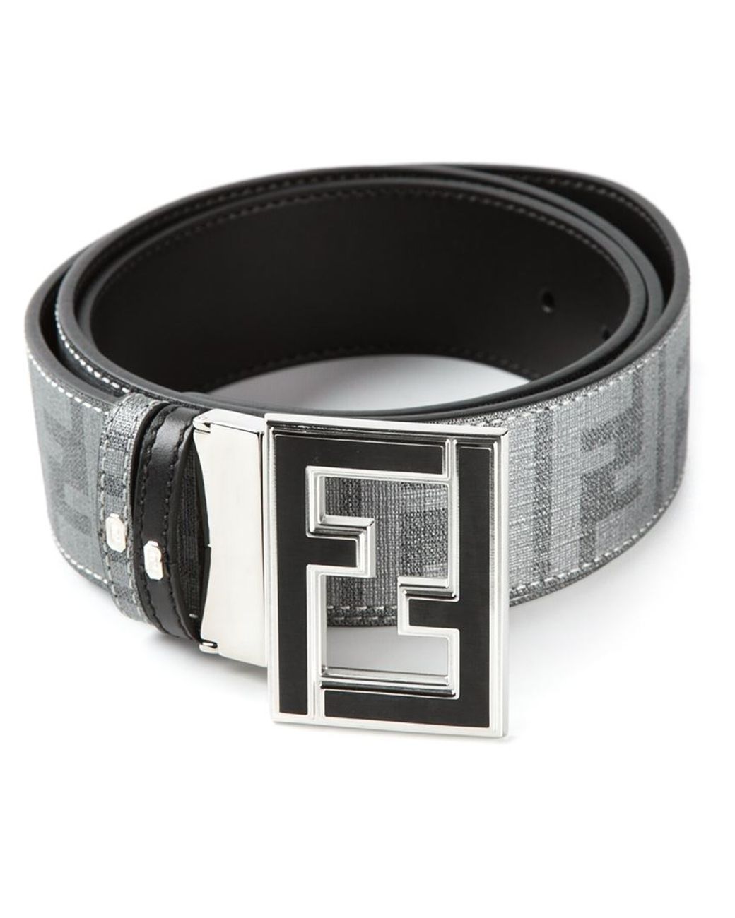 Fendi College Belt in Gray for Men | Lyst