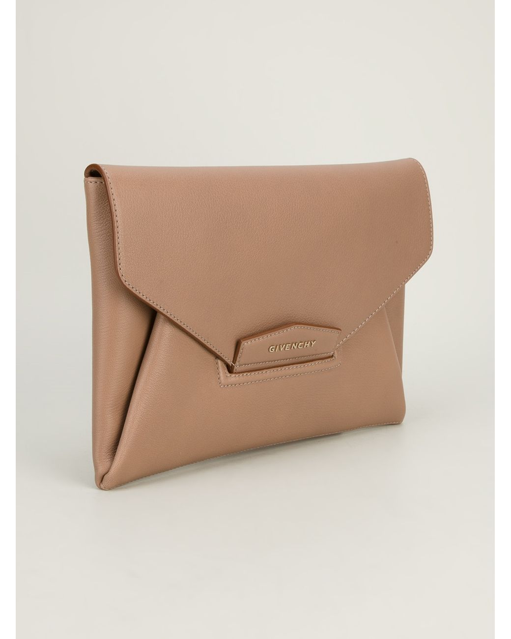 Givenchy Antigona Envelope Clutch in Natural | Lyst