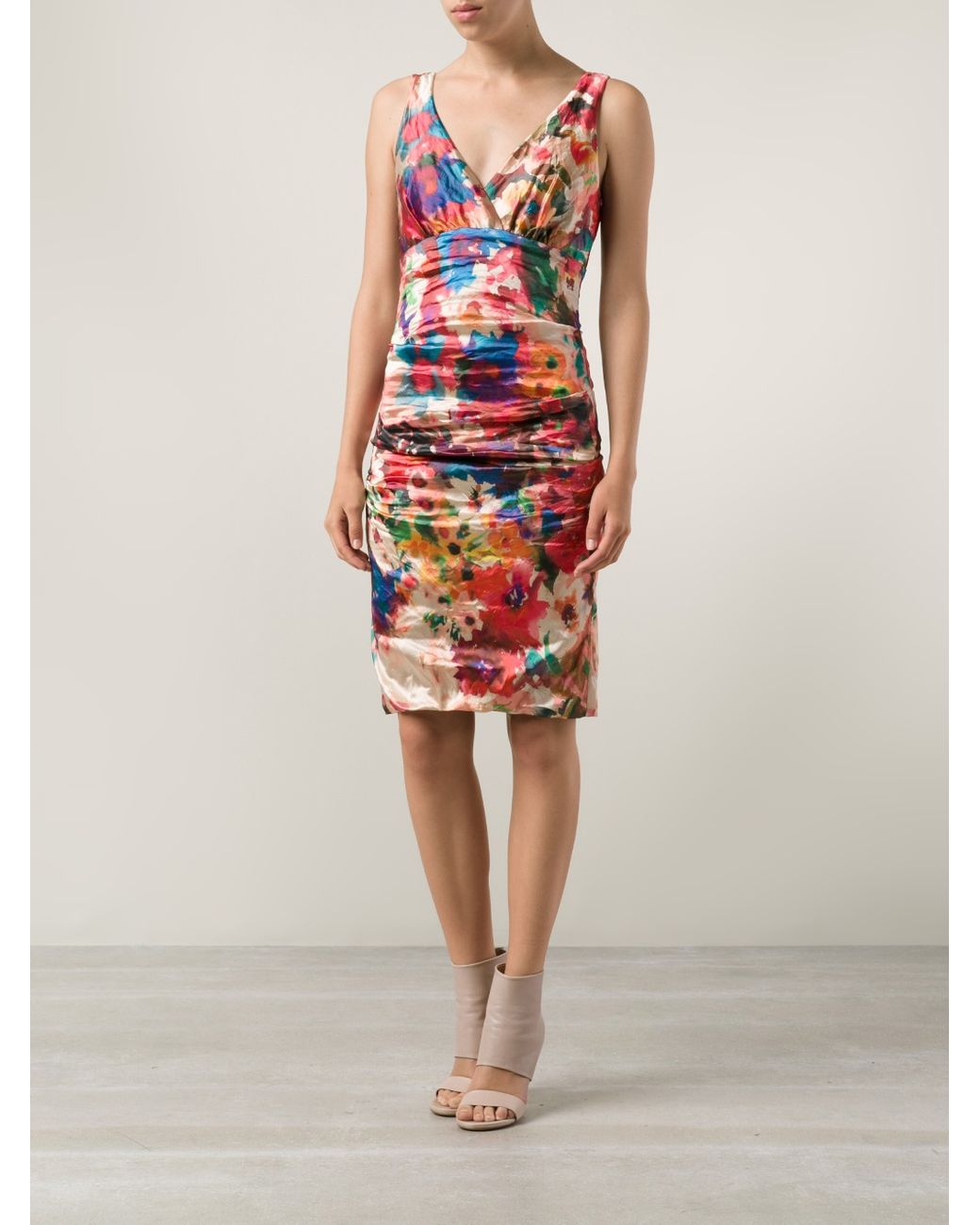 Nicole miller floral dress best sale