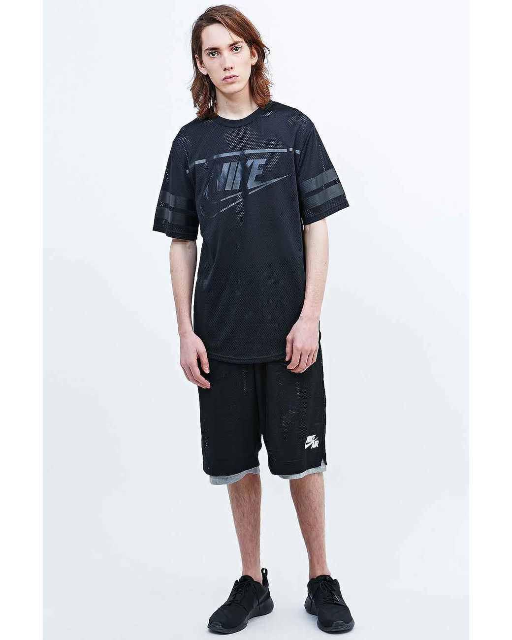 Nike Knows Franchise Airtex Mesh Jersey Tee In Black for Men | Lyst UK