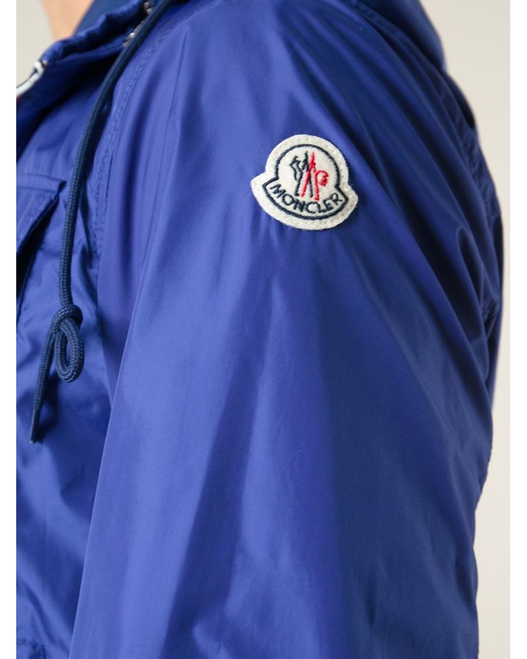 blue moncler windbreaker