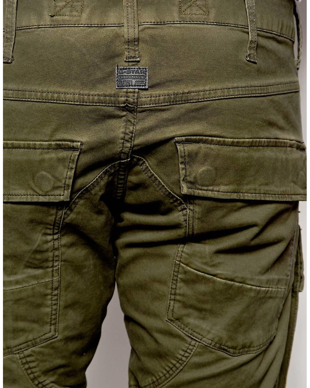 G-Star RAW Cargo Pants Air Defence 5620 Elwood 3d Slim Fit Stretch Twill In  Asfalt in Green for Men | Lyst Canada