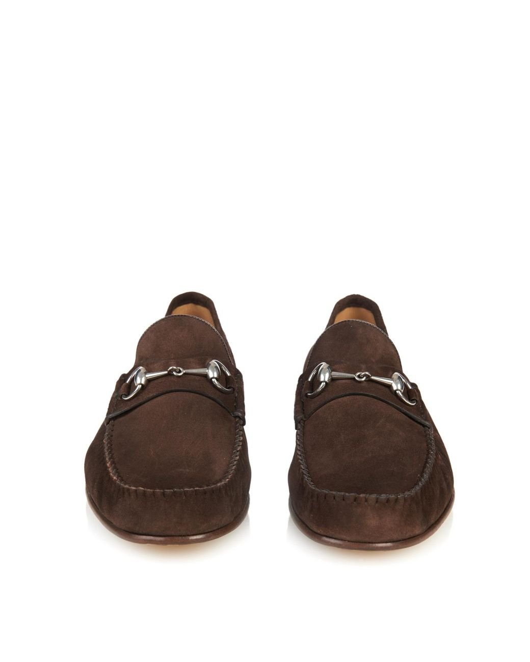 Gucci Roos Suede Loafers in Brown for Men | Lyst UK