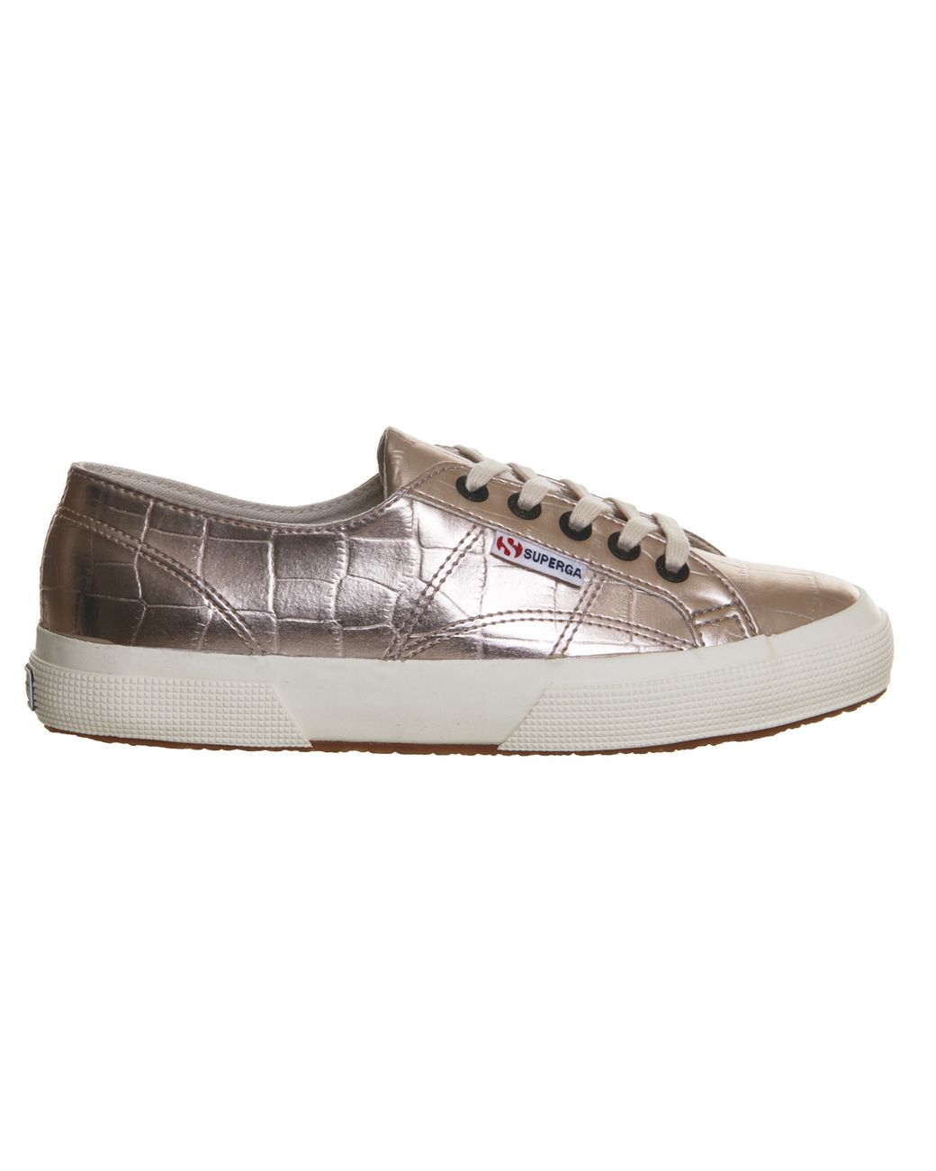 superga 2750 silver trainers