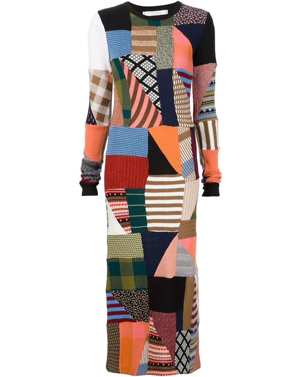 Chloe patchwork dress clearance