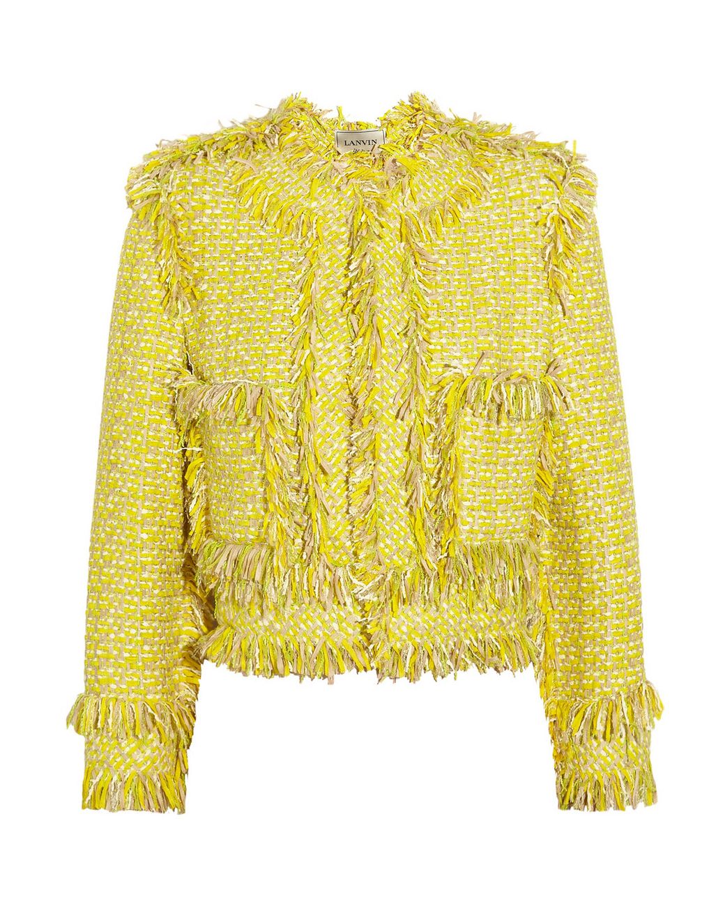 lanvin-yellow-frayed-tweed-