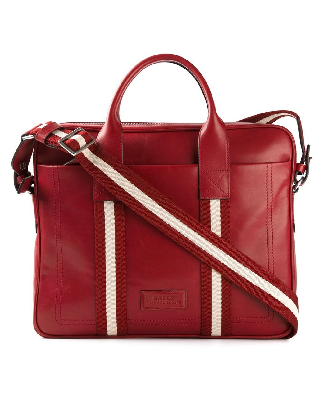 Bally Medium 'Tedal' Laptop Bag in Red for Men | Lyst