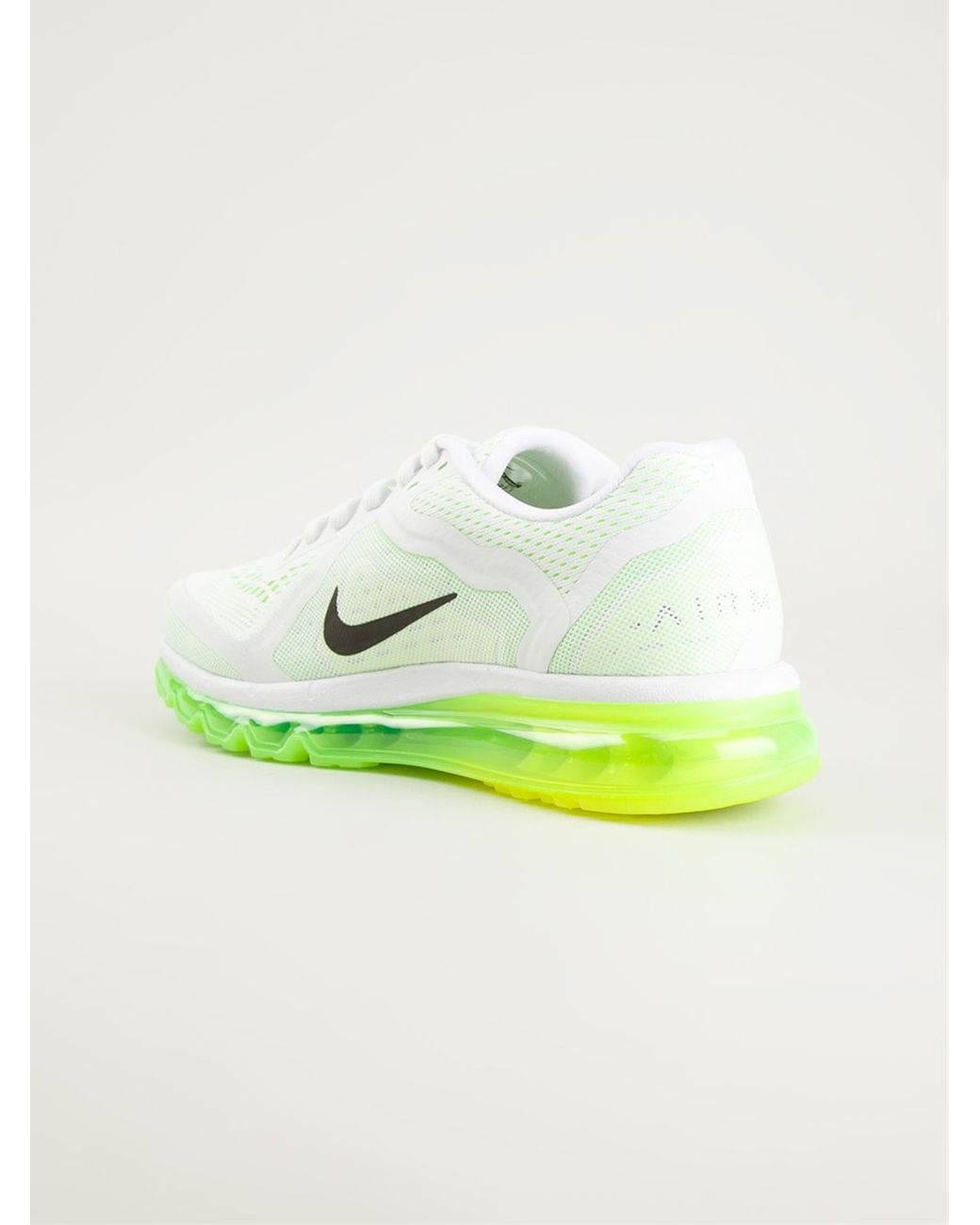 Nike 'Air Max 2014' Neon Sole Sneakers in White for Men | Lyst
