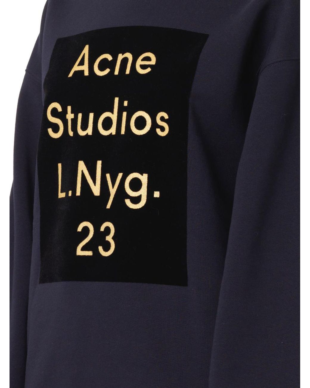 Acne Studios Beta Flock Sweatshirt in Blue Lyst