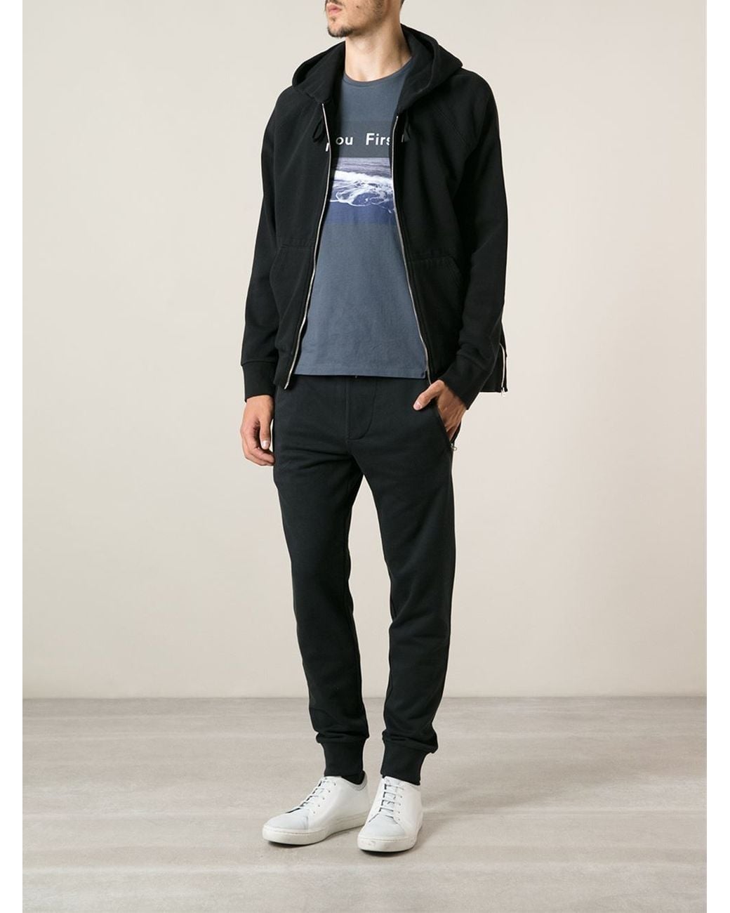 Acne Studios 'Justin' Hoodie in Black for Men | Lyst UK
