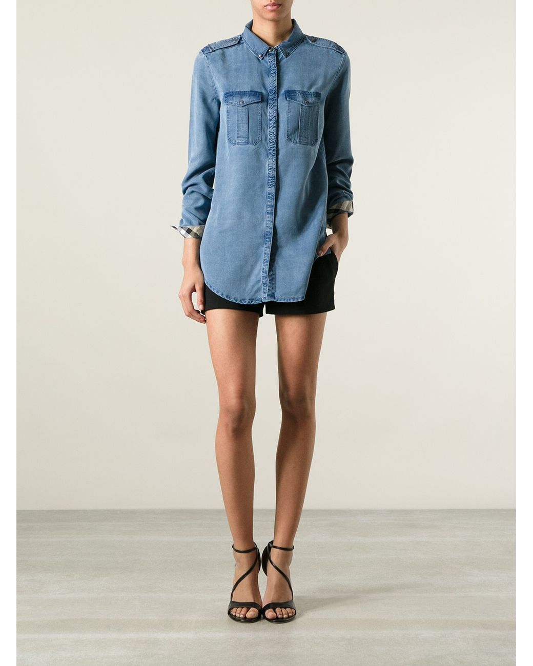 Burberry Brit Denim Shirt in Blue | Lyst