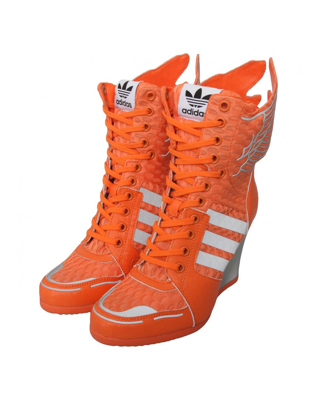 Jeremy Scott for adidas Athletic Wings Wedge Orange | Lyst UK