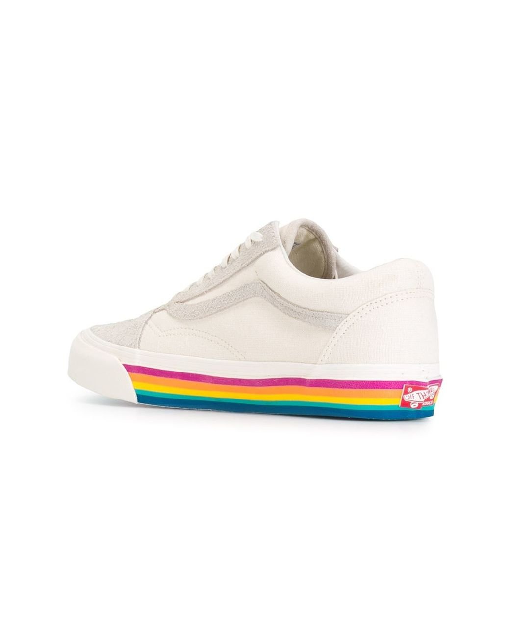 Vans Rainbow Sole Sneakers in Natural | Lyst
