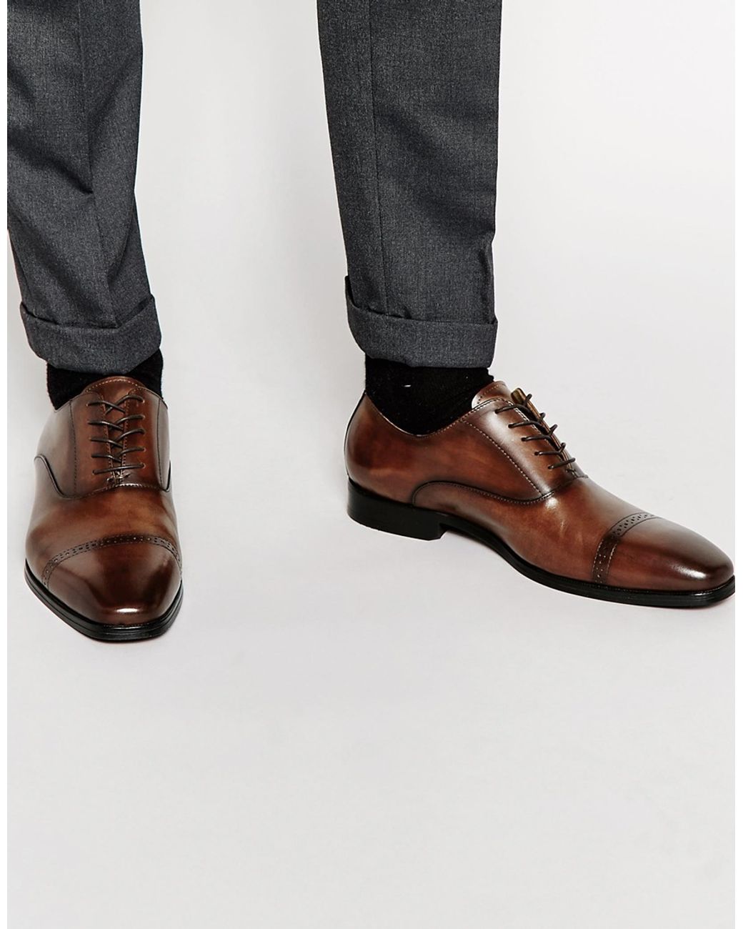 ALDO Welidama Leather Shoes in Brown for Men Lyst