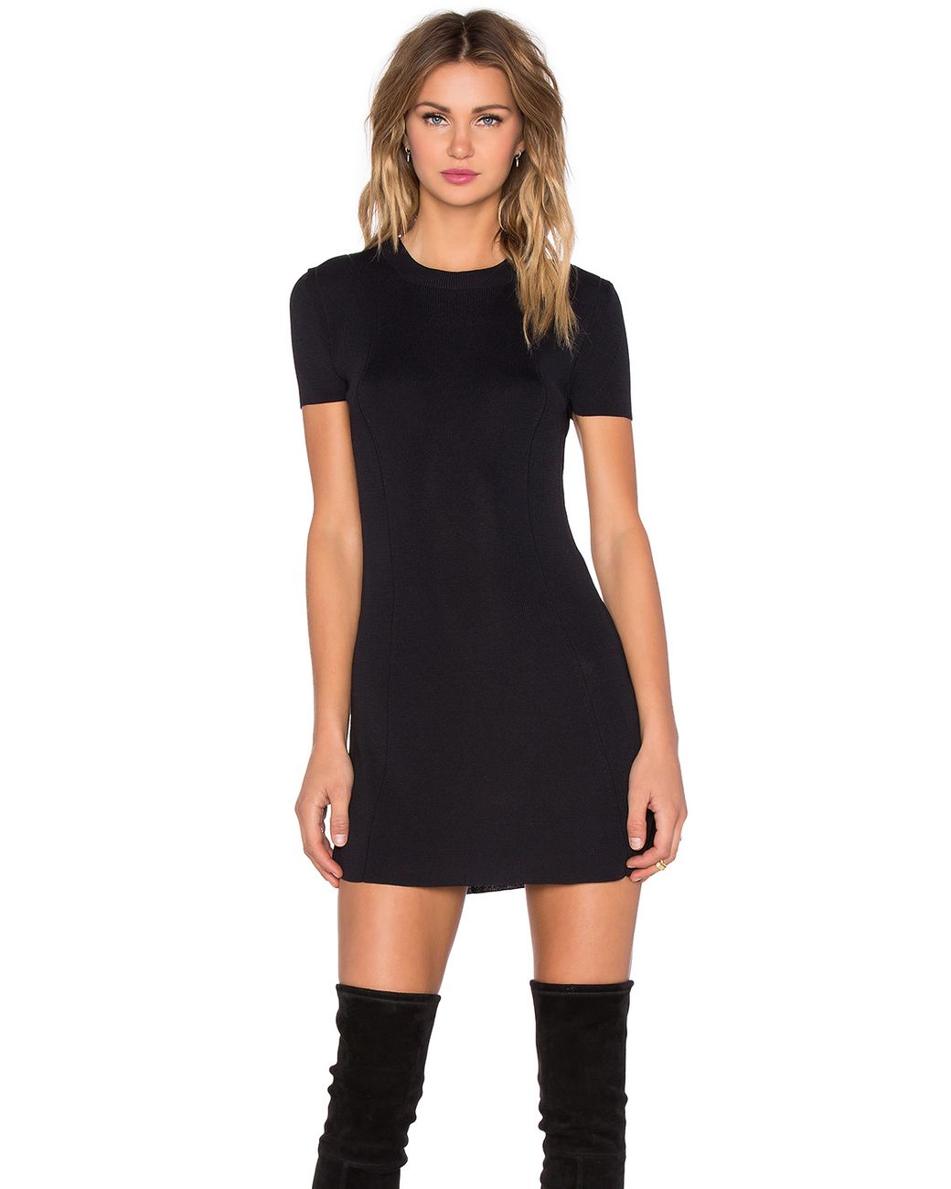 Osklen Short Sleeve Mini Dress in Black | Lyst