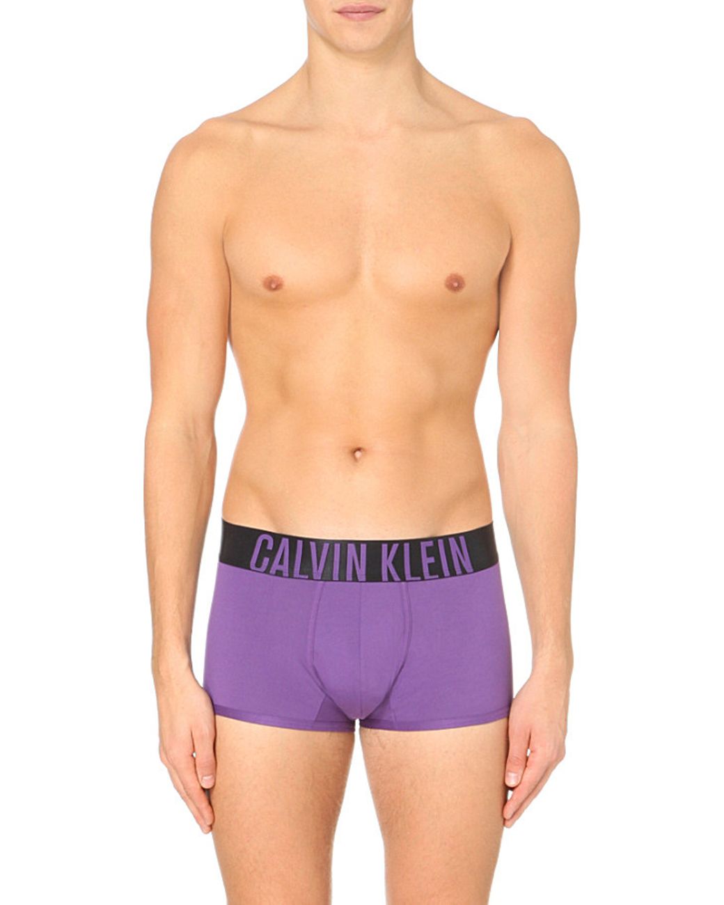 Calvin Klein CK men lilac purple modern cotton low rise trunk underwear S M  L 