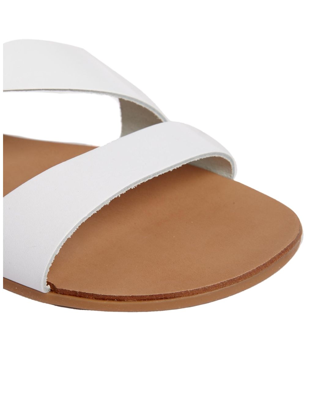 ALDO Leather Asymmetric Flat Sandals